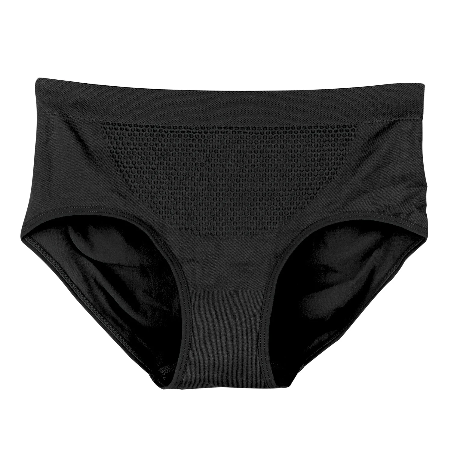 Mid Waist Black Новые 3D соты высокой талией женское нижнее белье сексуальные трусики из хлопка с кружевами бесшовное корректирующее белье трусы для женщин Seluar Dalam - Цвет: Mid Waist Black