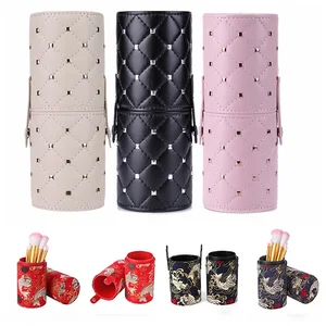 Чехол для кистей для макияжа, из искусственной кожи, модный дорожный подставка для ручек, для хранения, чехол для косметических кистей, органайзер для кистей, инструменты для макияжа