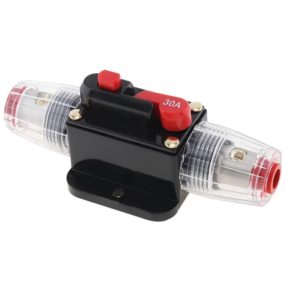 30A автомобильный аудио выключатель ручной переключатель сброса держатель