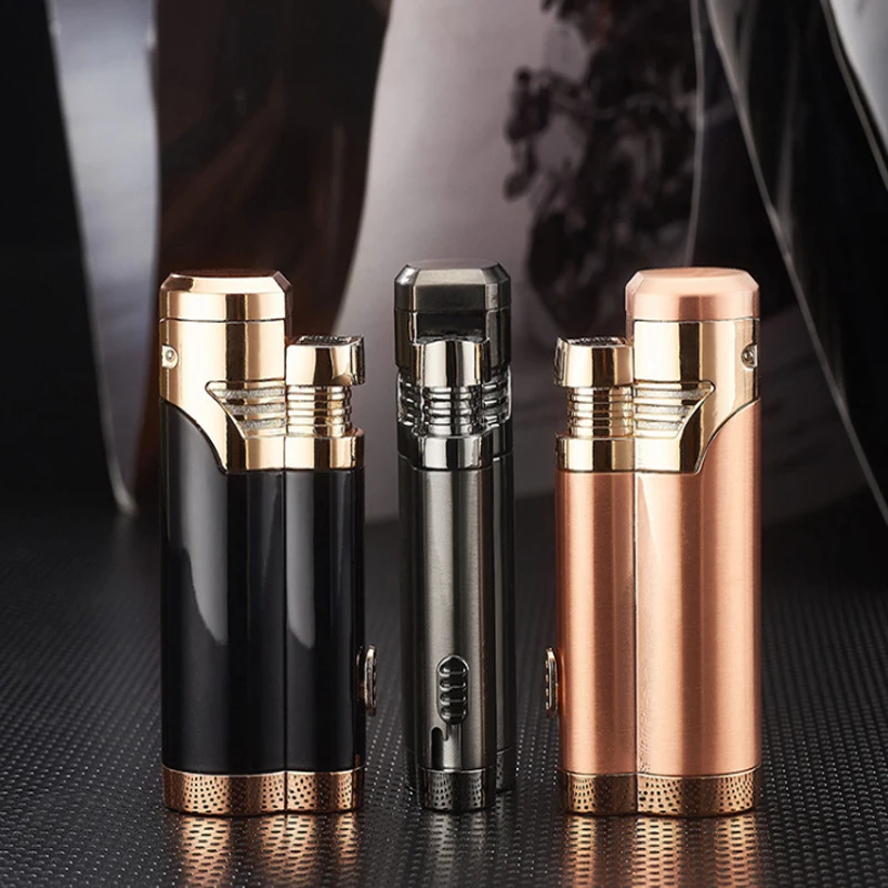 Многофункциональная Зажигалка для сигар USB перезаряжаемая зажигалка с замком