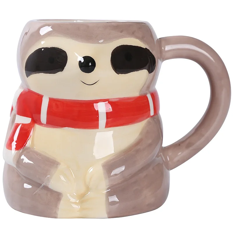 

3D Cartoon ceramic water cup Creative animal cup Mug cartoon porcelain cup Cute milk cup Creative Office Cup Personality Cup