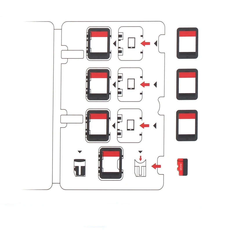 Game Accessories Expansion Card Slot 2 PCS/Set for Nintend Switch Storage Box Case Mirco TF/SD Memory | Электроника