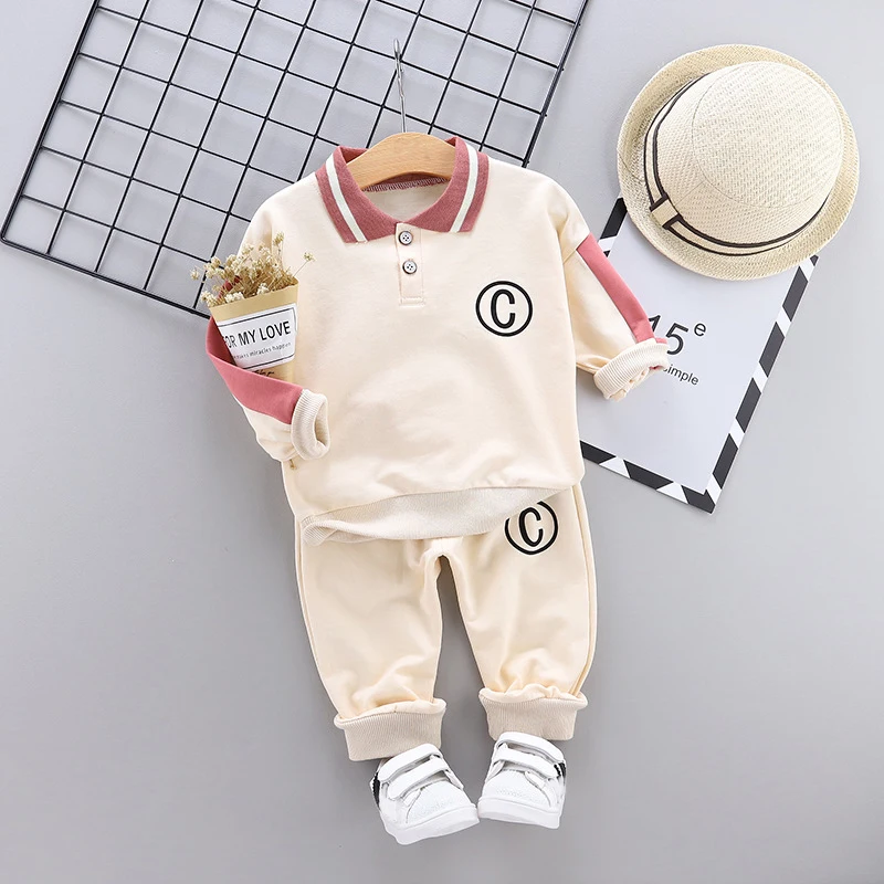 Спортивный костюм для малышей одежда мальчиков комплект с надписью C