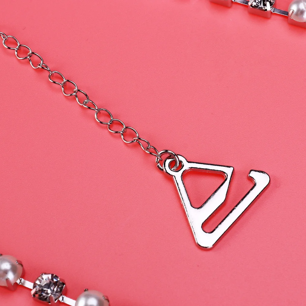 Пикантная обувь с украшением в виде кристаллов Стразы Жемчуг ремни Bling съёмный