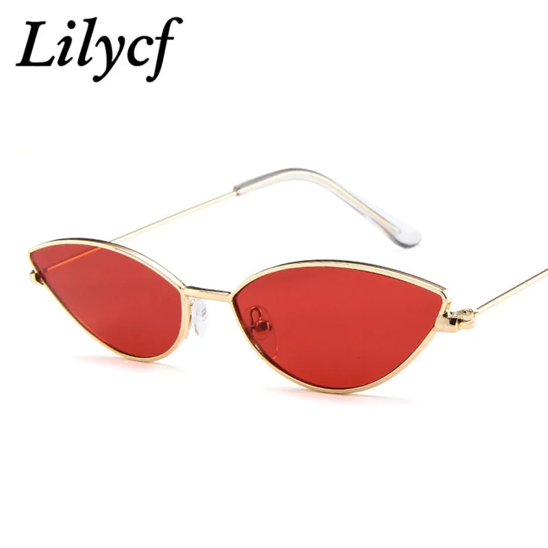 2019 металлические маленькие кошачьи глаза солнцезащитные очки тренд океан фильм