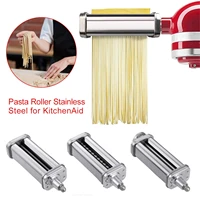 stainless steel pasta maker parts spaghetti noodle cutter dough making tools for kitchenaid diy noodles fresh juice accessories