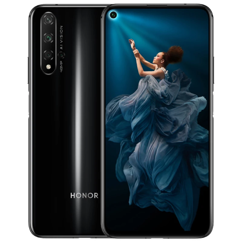 HONOR 20 HONOR20 смартфон 6,26 дюймов 48.0MP полный экран Kirin 980 Восьмиядерный 3750 мАч SuperCharge GPU Turbo 3,0
