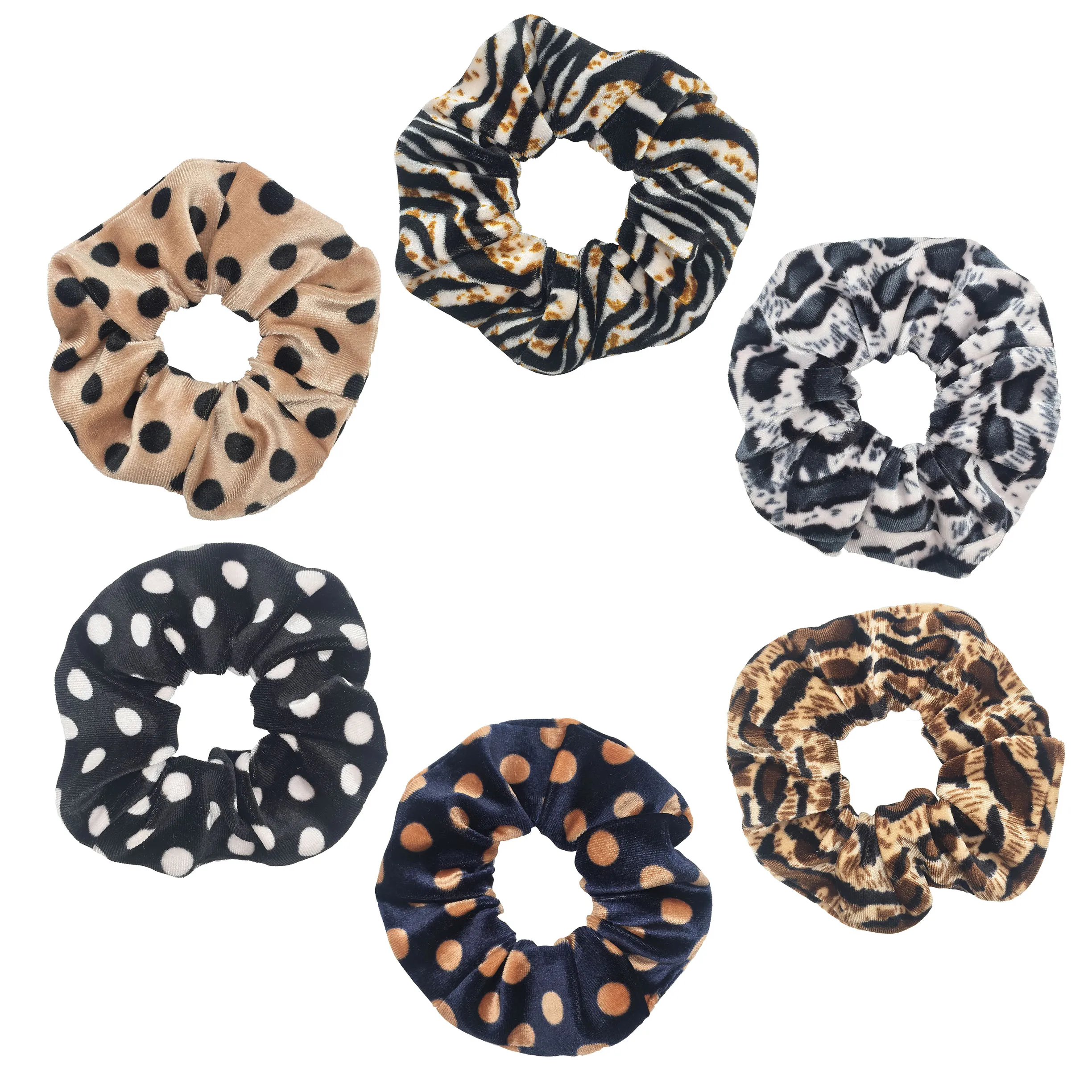 Женский бархатный аксессуар для волос Scrunchies леопардовые резинки-держатели