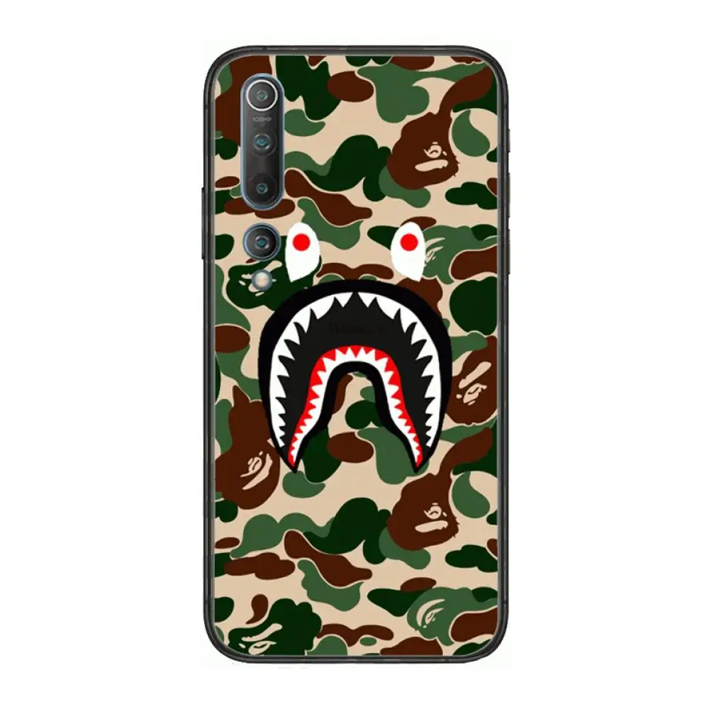 

Luxury sports brand B-bapes Phone Case For xiaomi mi11 5g 10 liti Ultra 9Pro SE 3 8 Note Anime Black Cover Silicone Back Pretty