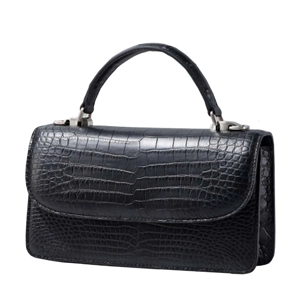 

kafandi new crocodile Female bag women handbag 2021 new portable One shoulder shoulder bag crocodile leather women flap