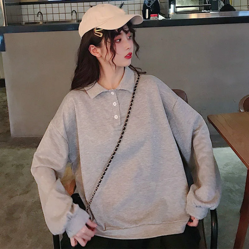 Женский пуловер с длинным рукавом Kawaii повседневный Толстый Пуловер отложным