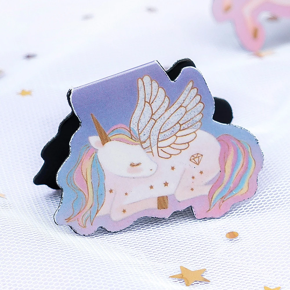 2 шт./упак. кавайная универсальная Закладка в виде единорога магнит блокнот