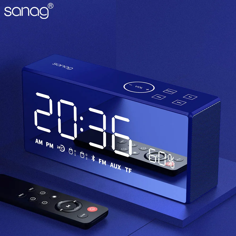 Sanag X9 Bluetooth металлический портативный супер бас беспроводной зеркальный пульт дистанционного управления динамик 3D цифровой звук громкий динамик Handfree MIC