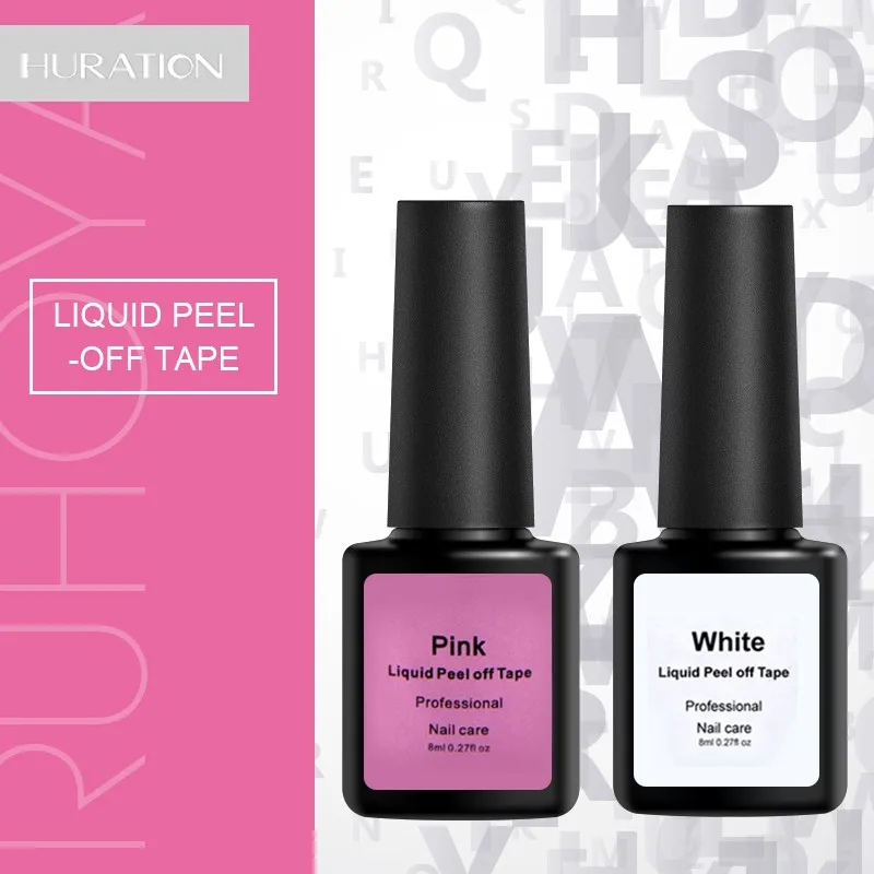 Отшелушивающая жидкая лента для дизайна ногтей латексная антирадужная клейкая