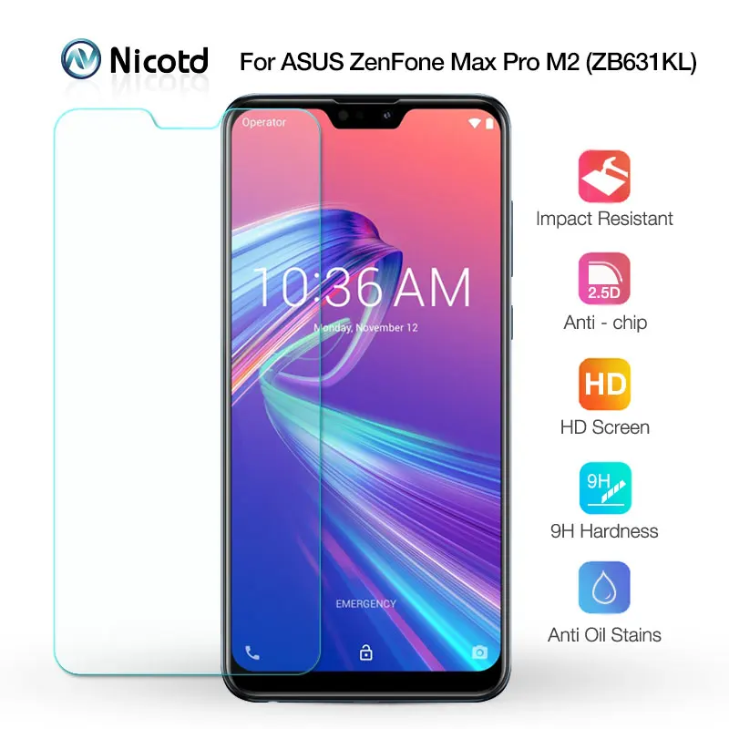 Прозрачная Тонкая Защитная пленка для ASUS Zenfone Max Pro M2 ZB631KL защитная экрана