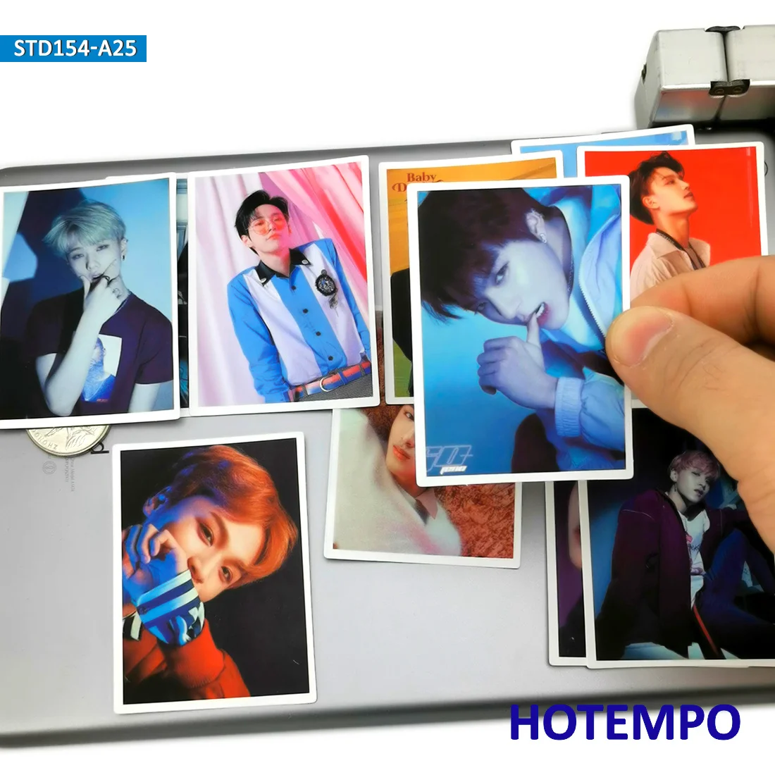 25pcs Korean Boy Men Team Kpop Fashion Style Stickers for Girls Kids: Mobile Phone, Scrapbook, Stationery, Laptop Case Decal Stickers image 5