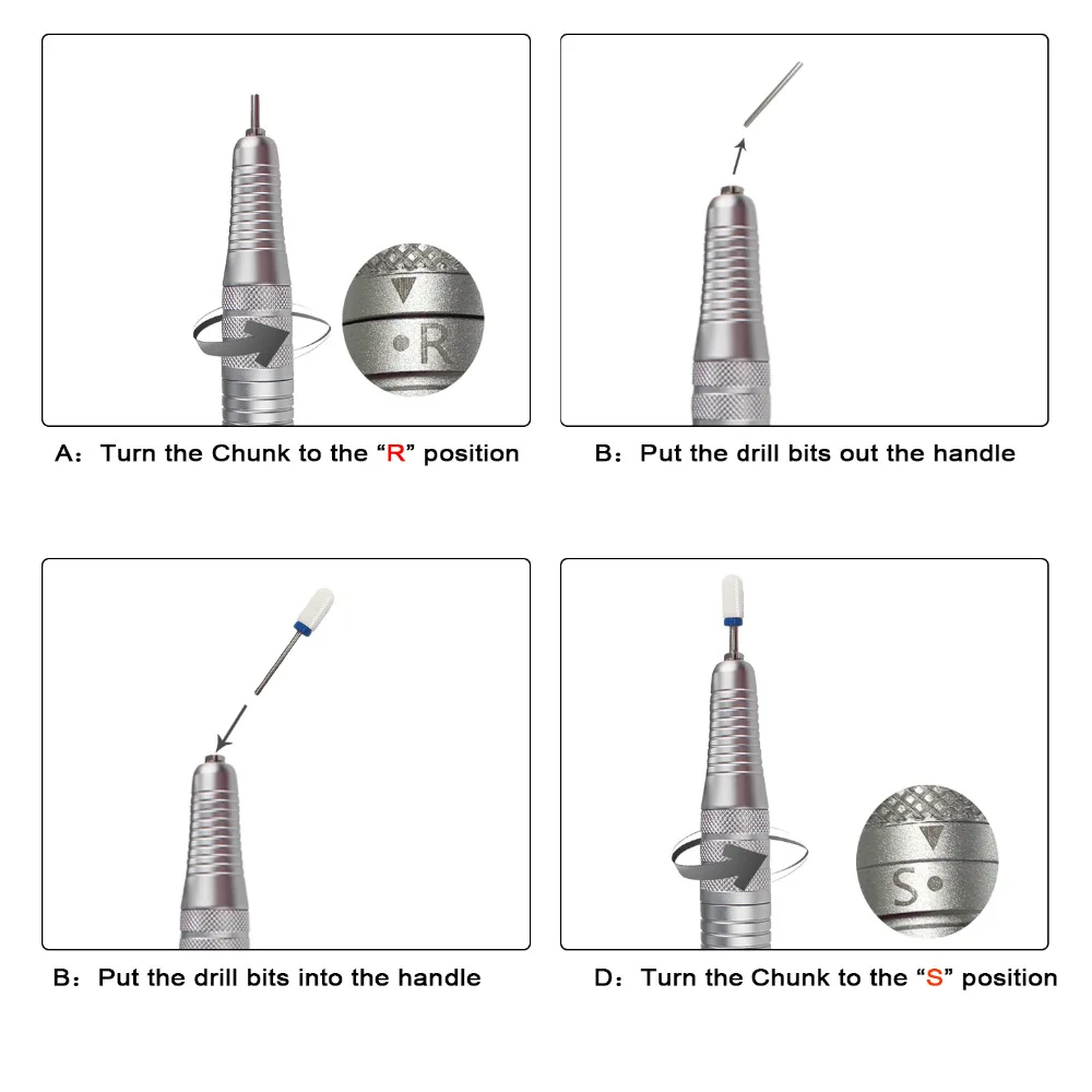Электрическая дрель для маникюра 65 Вт 35000 об/мин Аккумуляторная педикюра с