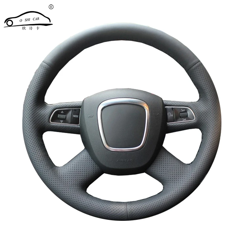 Оплетка рулевого колеса автомобиля из искусственной кожи для старого A4 B7 B8 A6 C6 2004
