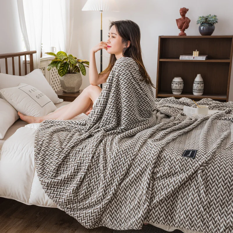 Фланелевое Одеяло для кровати дивана теплый коленный чехол юбка отеля дома