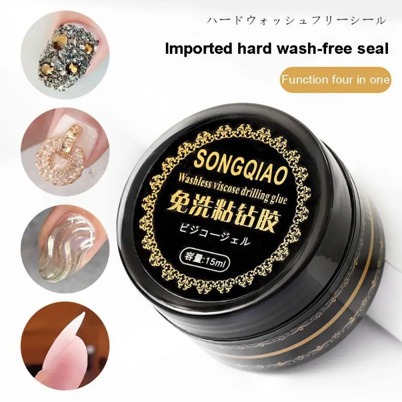 Гель лак для ногтей клей накладных стразы супер Клей липкие инструменты УФ гель