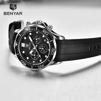 benyar sport watches for men top brand luxury quartz watches mens 2020 fashion chronograph military watch men relogio masculino