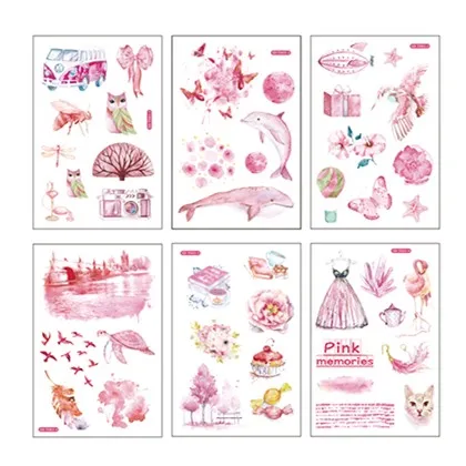 01 24 стиля kawaii Jellyfish стикер КИТ милая девушка коктейль липкий дневник в стиле Скрапбукинг post-it декоративная наклейка s ручной работы - Цвет: 01