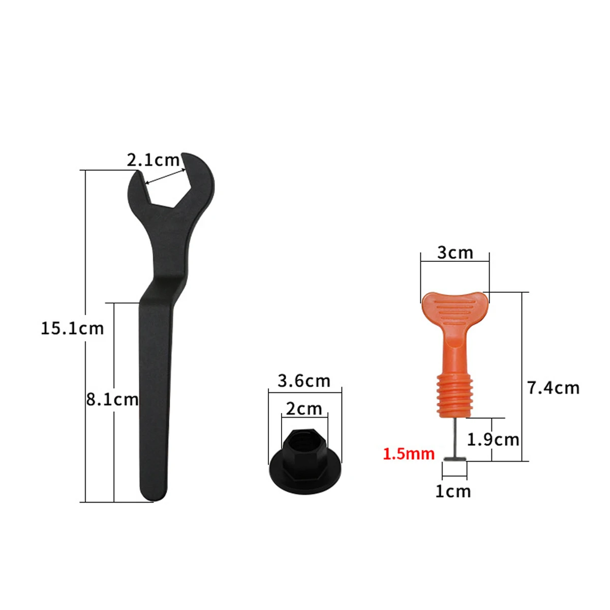 

Becornce 100x Alignment Tile Leveling Wedges Tile Spacers System Flat Ceramic Leveler for Floor Wall Construction Tools Locator