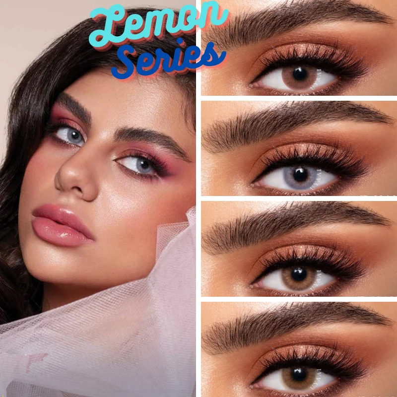 Контактные линзы 2 шт./пара лимонного цвета ed контактные для глаз с летним броском