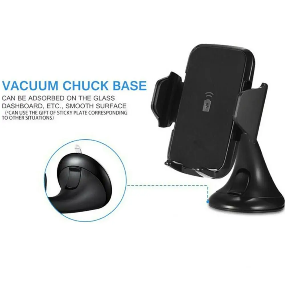 xmxczkj car holder fast wireless car charger suction cup mount 2 in 1 wireless charger mobile phone holder for iphone x 8 8plus free global shipping