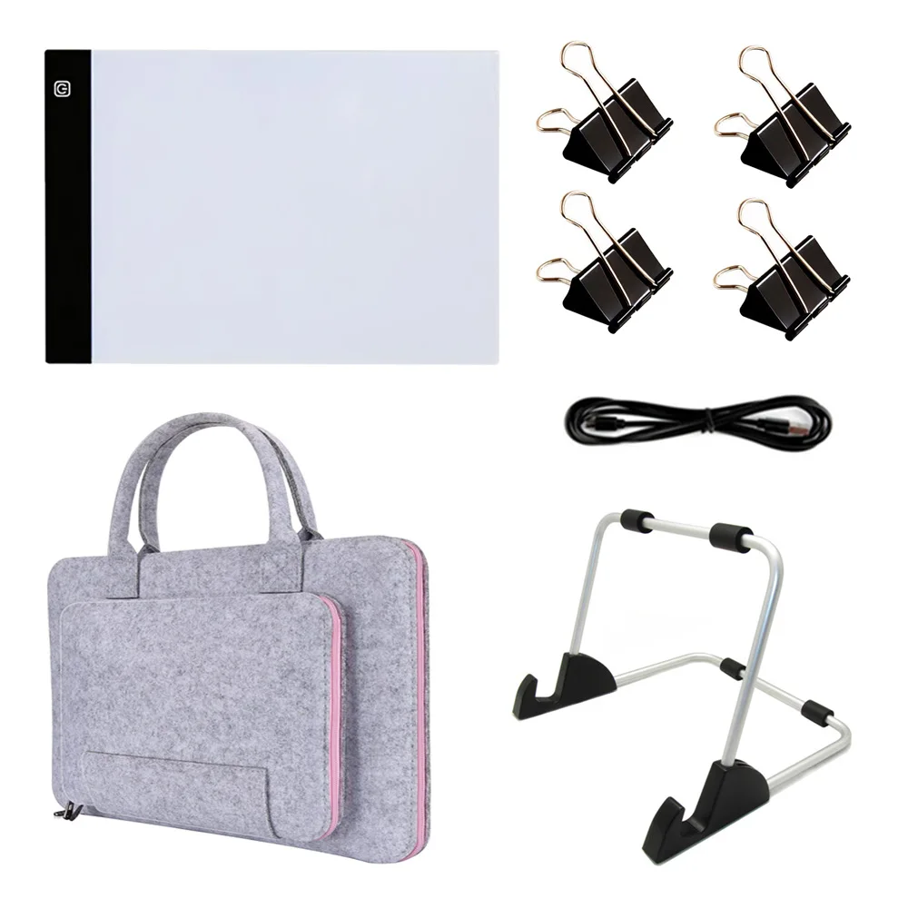 

Алмазная живопись 5D A4 со светодиодной подсветкой, доска для рисования, рисования с питанием от USB, инструменты для творчества, наборы аксесс...