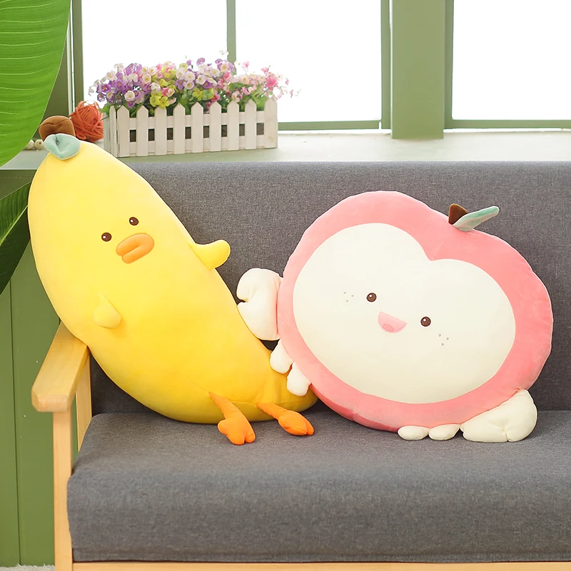 Новинка 1 шт. розовый клубника авокадо банан мягкая плюшевая еда игрушечные