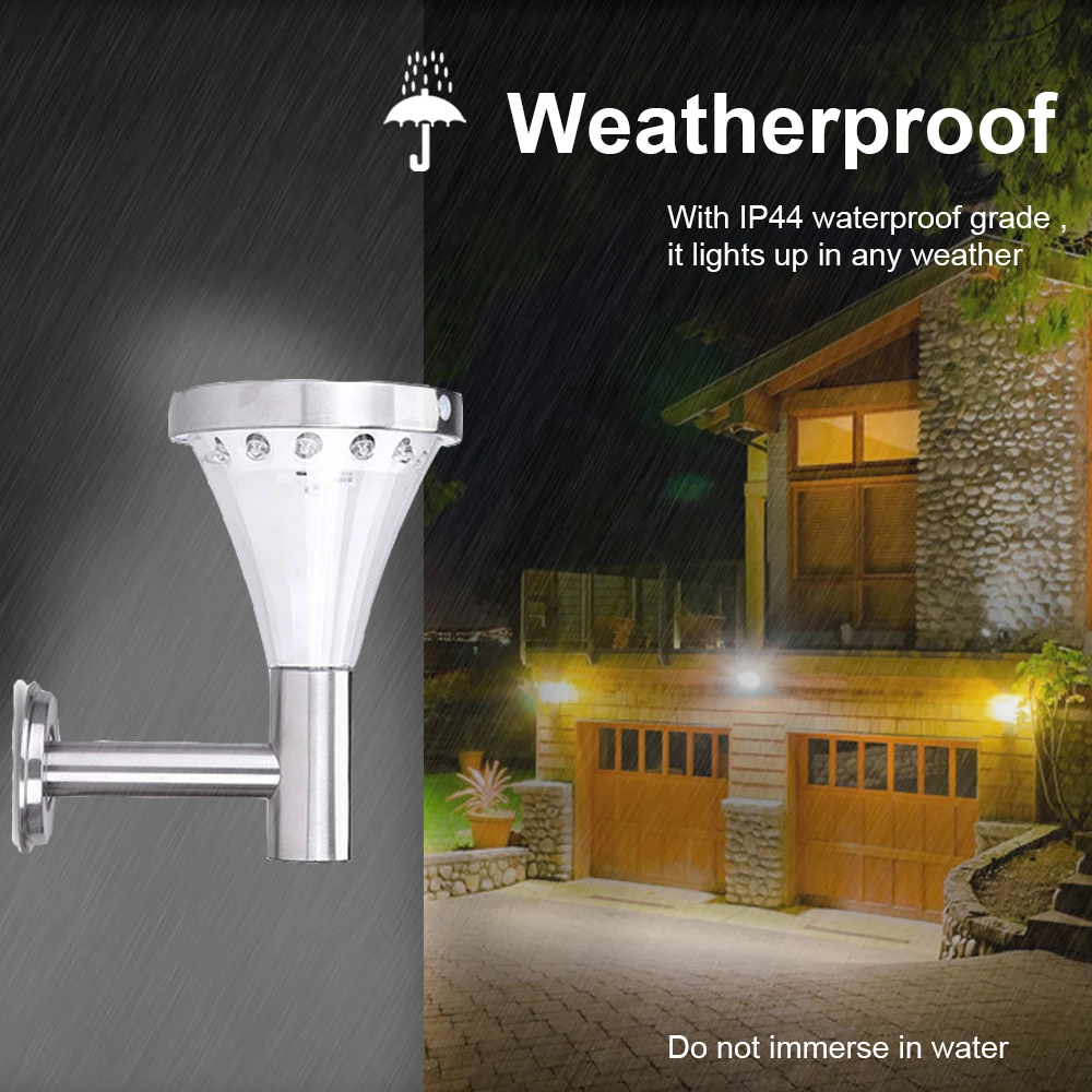 Современная настенная лампа на солнечной батарее уличный водонепроницаемый