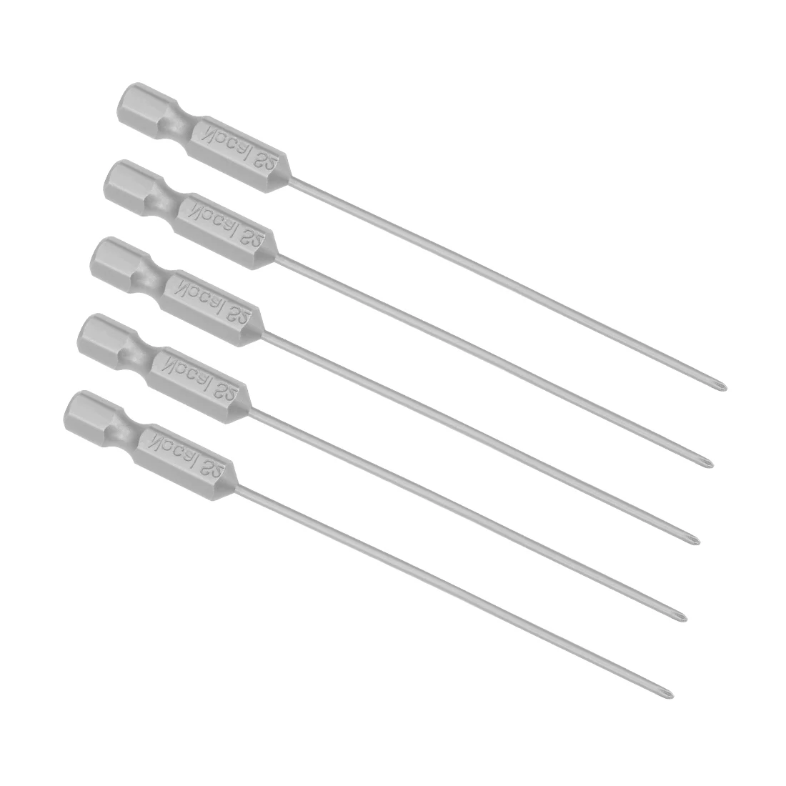 

uxcell 5pcs Phillips Bits 1/4-Inch Hex Shank 100mm Length Cross 1.6PH00 Magnetic Screw Driver S2 Screwdriver Bit