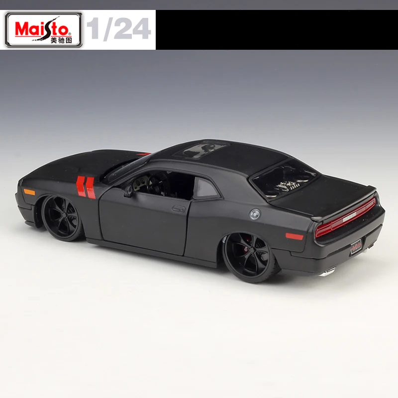 1:24 Maisto 2008 DODGE Challenger модифицированная версия модель автомобиля крутая черная литая под давлением модель автомобиля игрушка Дети подарки новая коробка