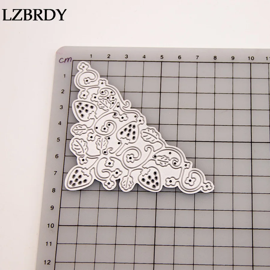 209 новые металлические Вырубные штампы с изображением листьев клубники Alinacraft для