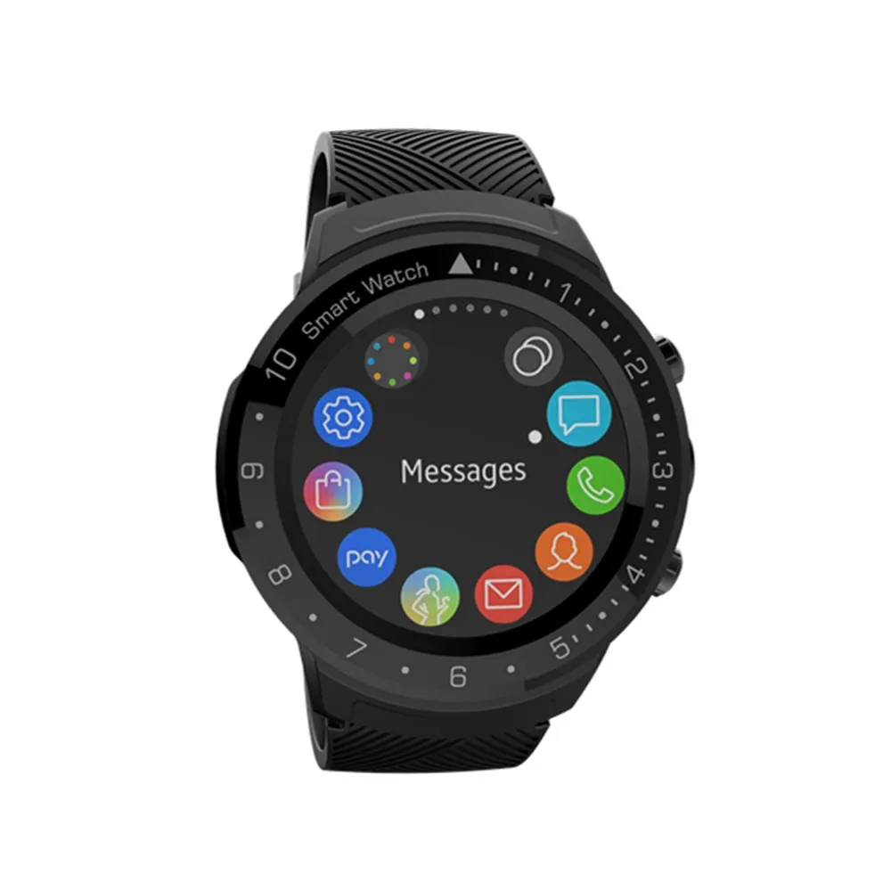 black Смарт-часы DA09, телефон Android 7,1, 3 ГБ, 32 ГБ, gps карты, смарт-часы для мужчин и женщин, IP67, водонепроницаемые, для samsung gear S3, HUAWEI Watch GT - Цвет: black