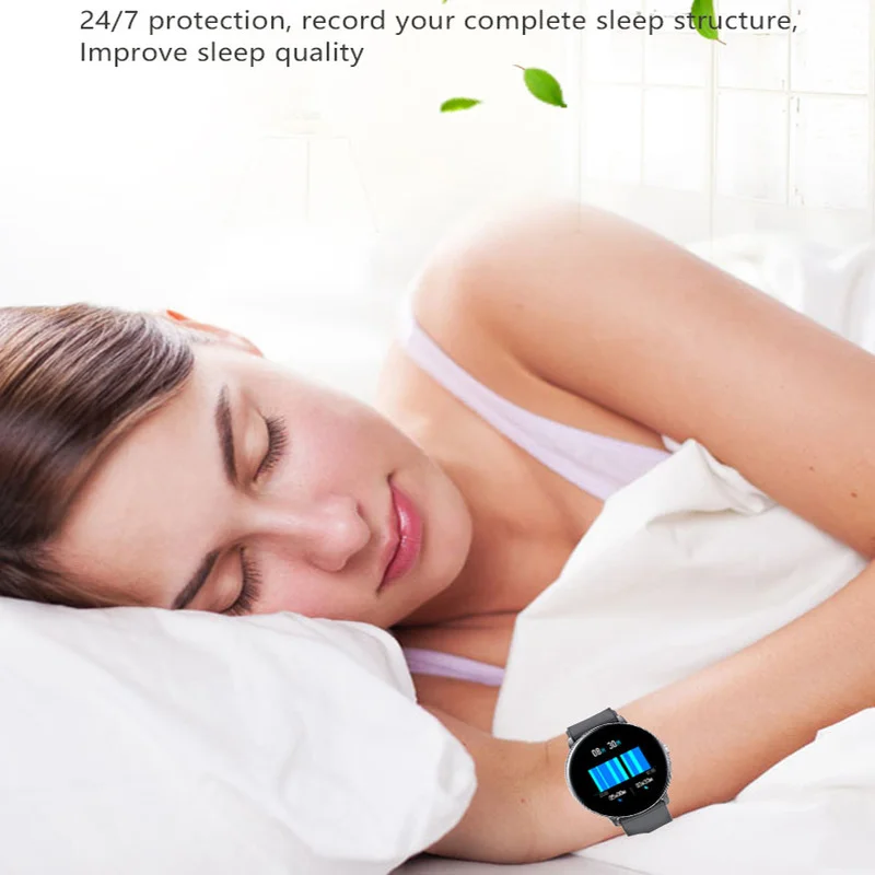 

Women Pink Smart Watches for Android Ios with Heart Rate Blood Pressure Monitor Fintess Smartwatch Silicone Strap Sport Watch