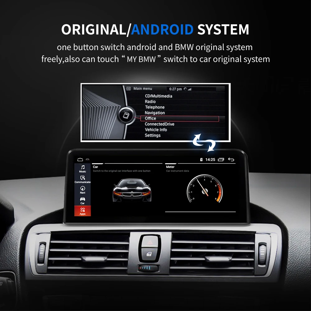 Система Android 10 Автомобильный мультимедийный экран для BMW F20 F21 F22 F23 (Cabrio) 2013 2017 Wi Fi BT