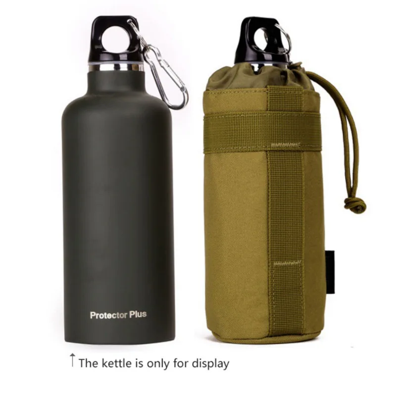 

Дорожный набор инструментов для чайника, уличная Тактическая Военная Сумка для бутылок Molle, сумка для воды для кемпинга, пешего туризма, рыб...