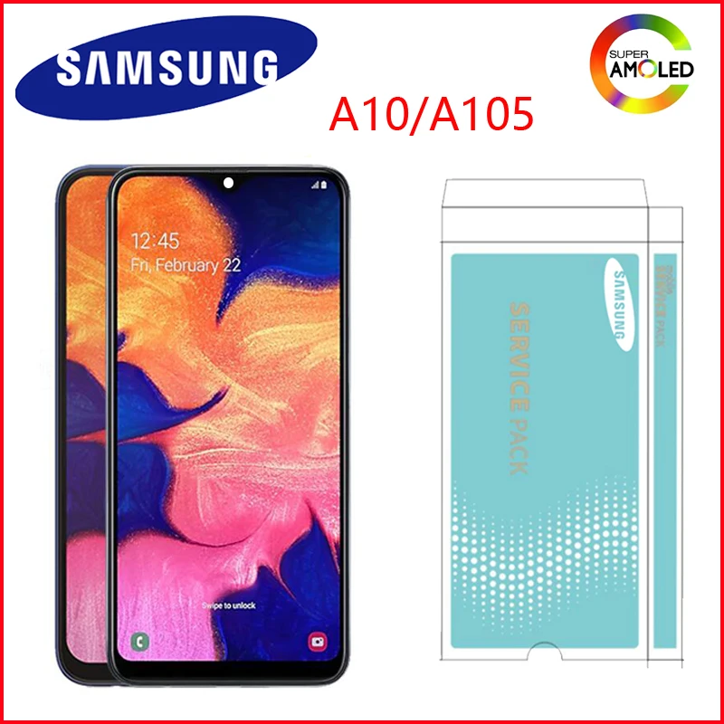 Оригинальный ЖК дисплей для samsung Galaxy A10 A105 A105F SM замена дигитайзер сборка +