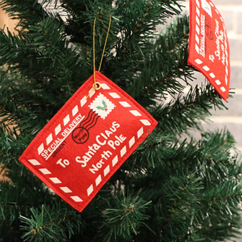 

100 шт., Новогодняя сумка для конфет с надписью «Санта-Клаус»