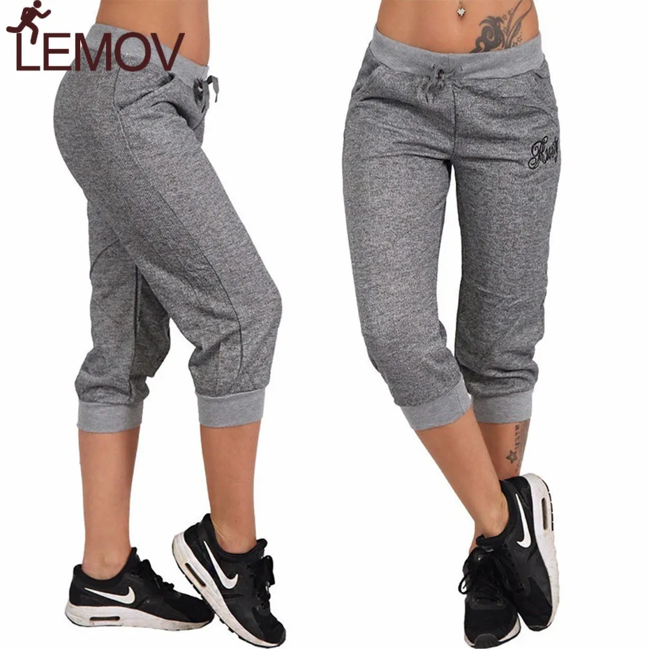 Женские брюки до середины голени ZOGAA Капри со средней талией и карманами S XXXL лето