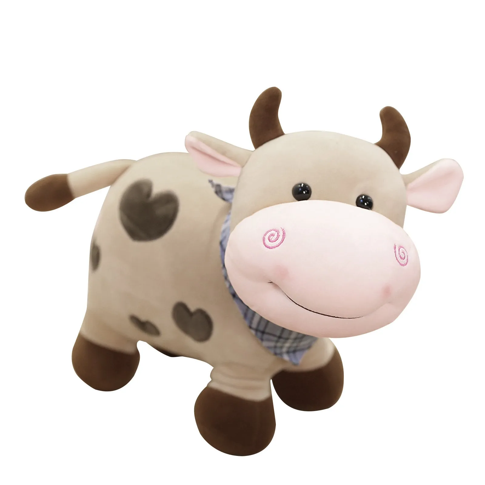 

1pc Lovely Stuffed Cow Toy For Baby Kid Cute And Warm Littlecow Pillow Sofa Backrest Plush Toys Great Gift For Kids Children