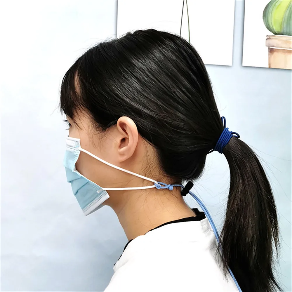 Ремешок для маски силиконовый регулируемый на шнурке с крючком хранения 2 шт. |