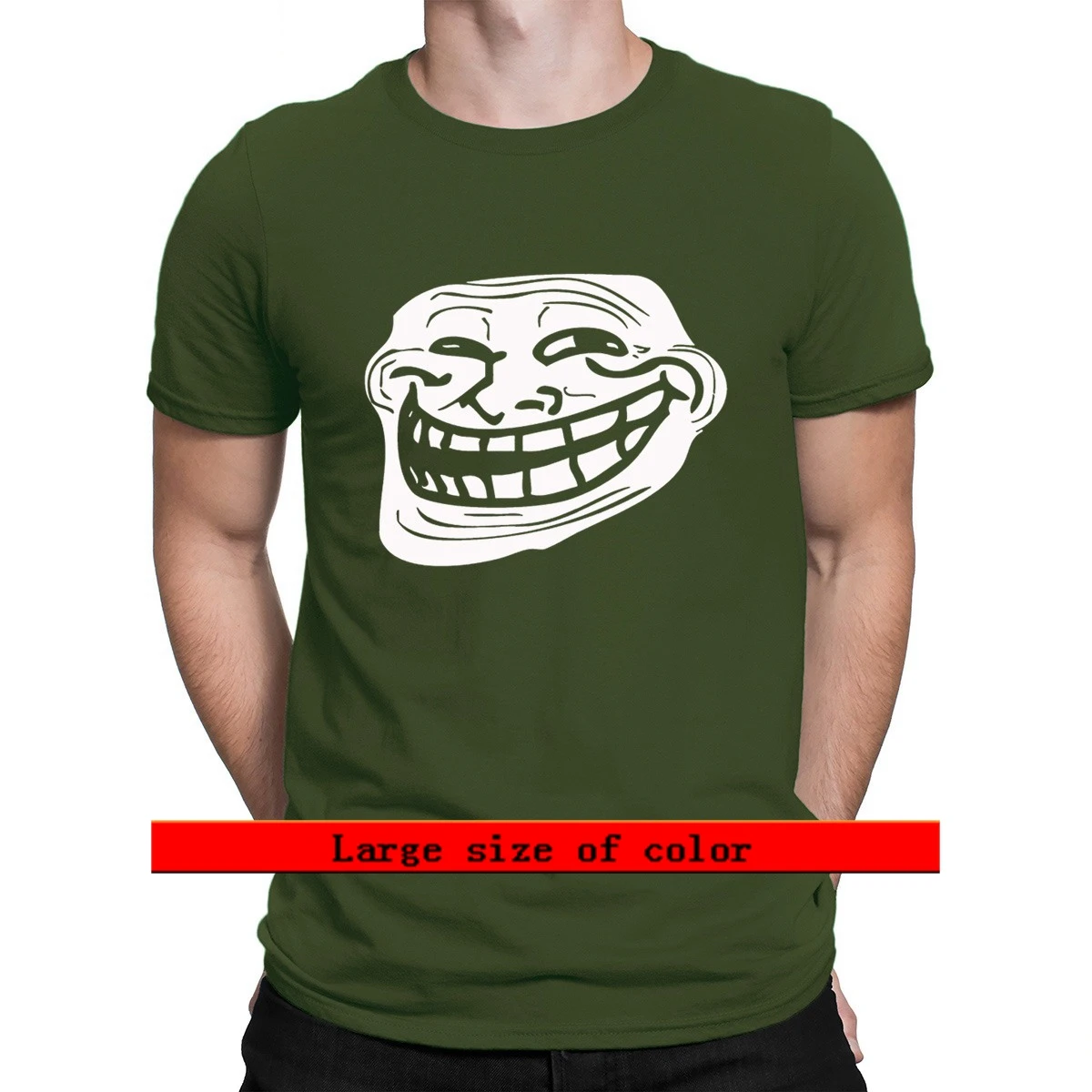 

Troll Face Problem Meme 2021 T Shirt Breathable Summer Interesting Tee Shirt Male S-3xl Design Cool Shirt