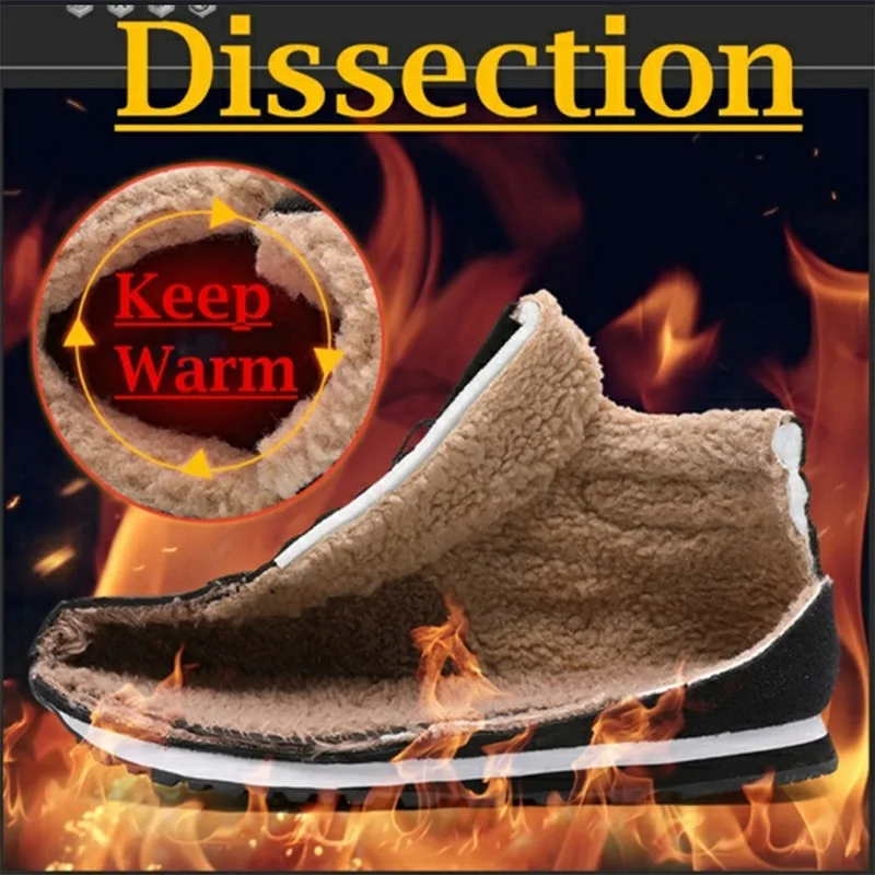 

Men's boots winter warm shoes fashion snow boots shoes large size winter trainers ankle men's winter boots 4 color shoes