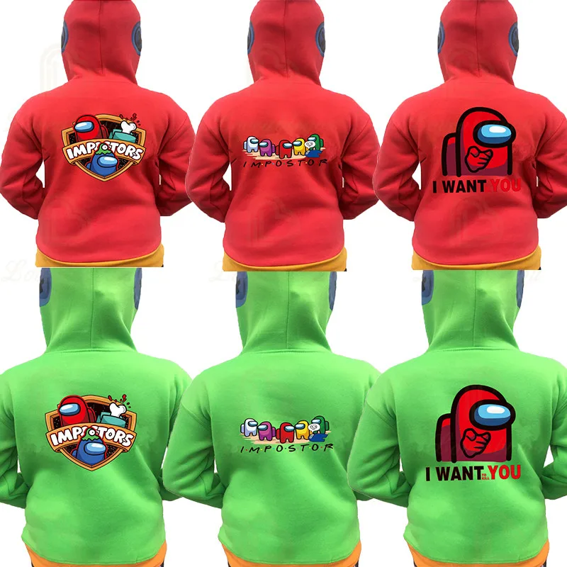 

Crewmate Games Children Clothing Shirt Kid Hoodies 3D Print Unisex Sweatshirt Casual Game Spring Autumn Thin Hoodies