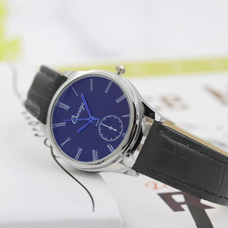 Часы наручные для влюбленных с синей указкой Роскошные Блестящие Ретро часы