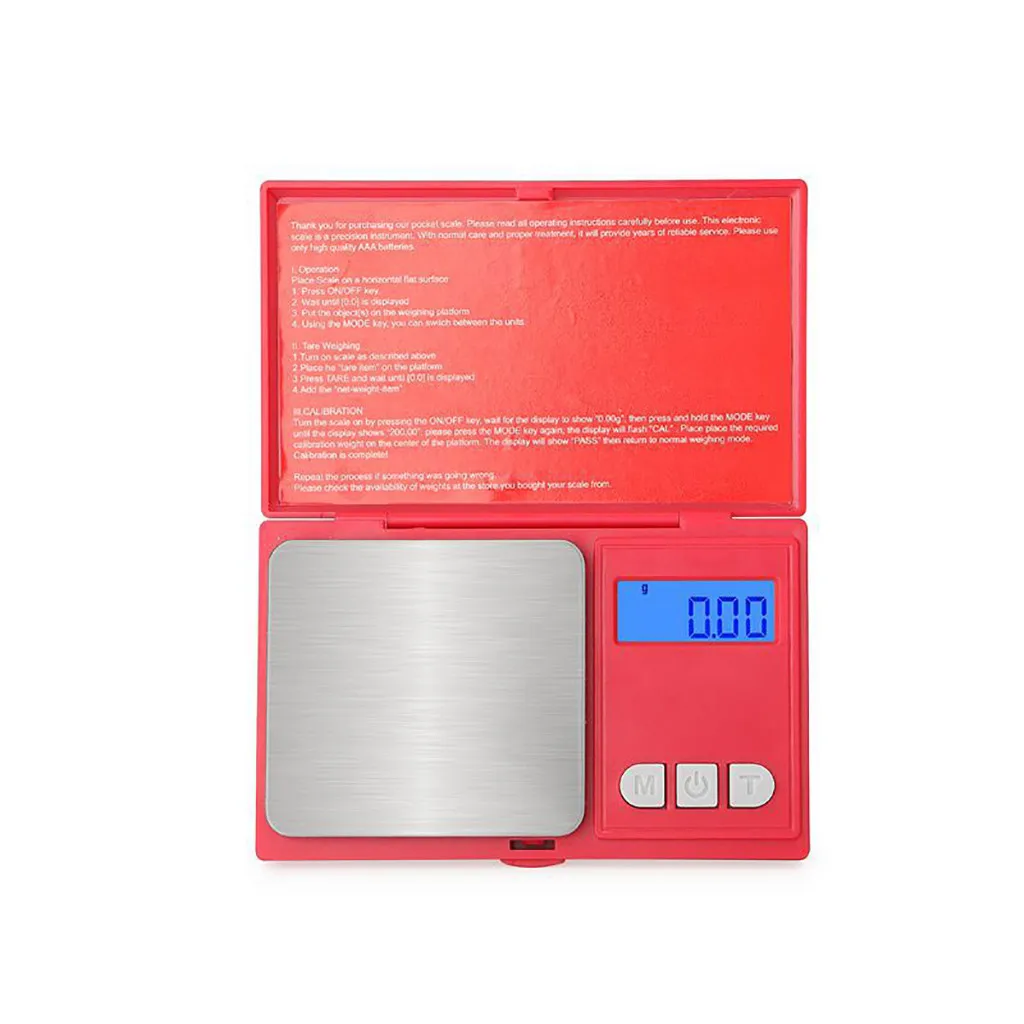 Ювелирные мини электронные весы из нержавеющей стали цифровые карманные золото