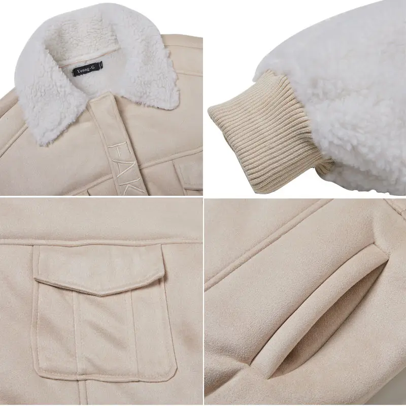 

Luck A New Thickened Winter Coat Cotton Jacket Korean Trend Cotton Padded Jacket Tooling Winter Streetwear Boyfriend